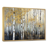 Birch Tree Dense Forest I - Landscapes Canvas Wall Art