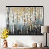 Birch Tree Dense Forest V - Landscapes Canvas Wall Art