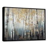 Birch Tree Dense Forest V - Landscapes Canvas Wall Art