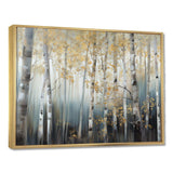 Birch Tree Dense Forest V - Landscapes Canvas Wall Art