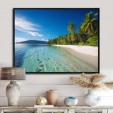 Ocean Blue Paradise - Landscapes Canvas Wall Art