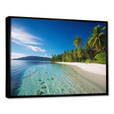 Ocean Blue Paradise - Landscapes Canvas Wall Art