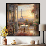 Beautiful Eiffel Tower In Paris II - Cityscapes Canvas Wall Art