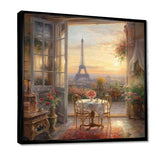 Beautiful Eiffel Tower In Paris II - Cityscapes Canvas Wall Art