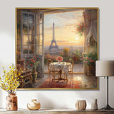 Beautiful Eiffel Tower In Paris II - Cityscapes Canvas Wall Art