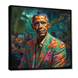 Obama Miami Vibes I - People Canvas Wall Art