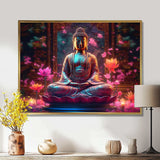 Starlight Buddha I - Spiritual Canvas Wall Art