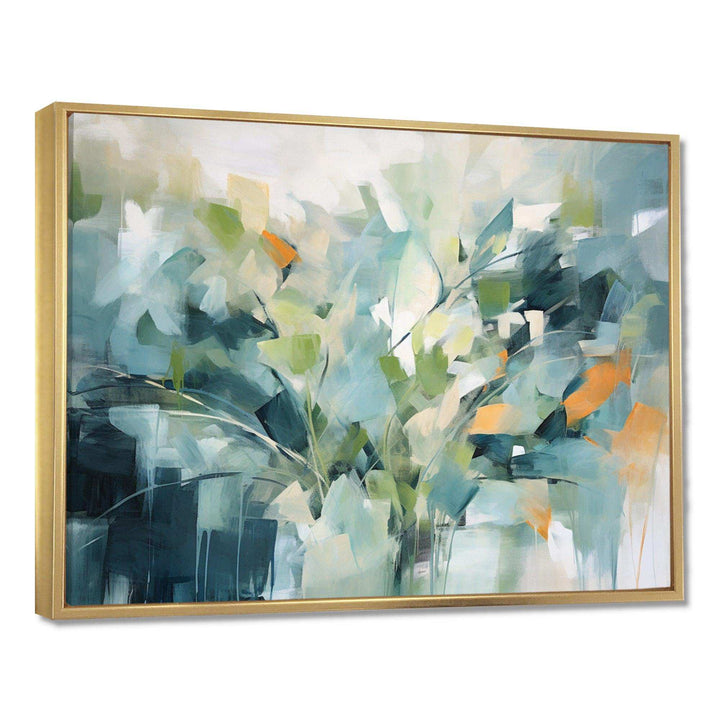 Blue Botanical Garden III - Abstract Canvas Wall Art