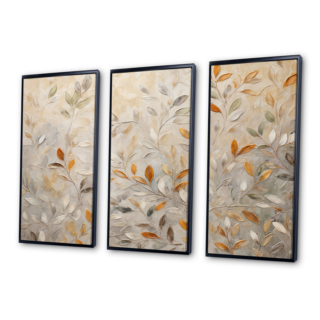 Beige Botanical Impressions I - Multi-Panels