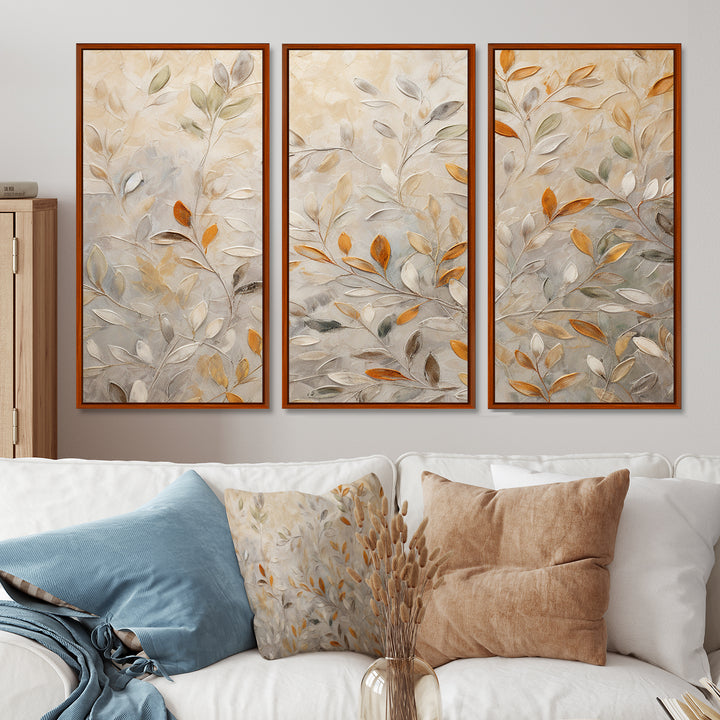 Beige Botanical Impressions I - Multi-Panels