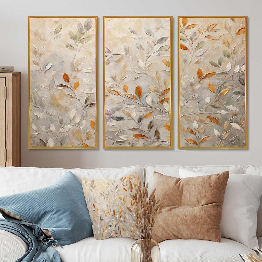 Beige Botanical Impressions I - Multi-Panels