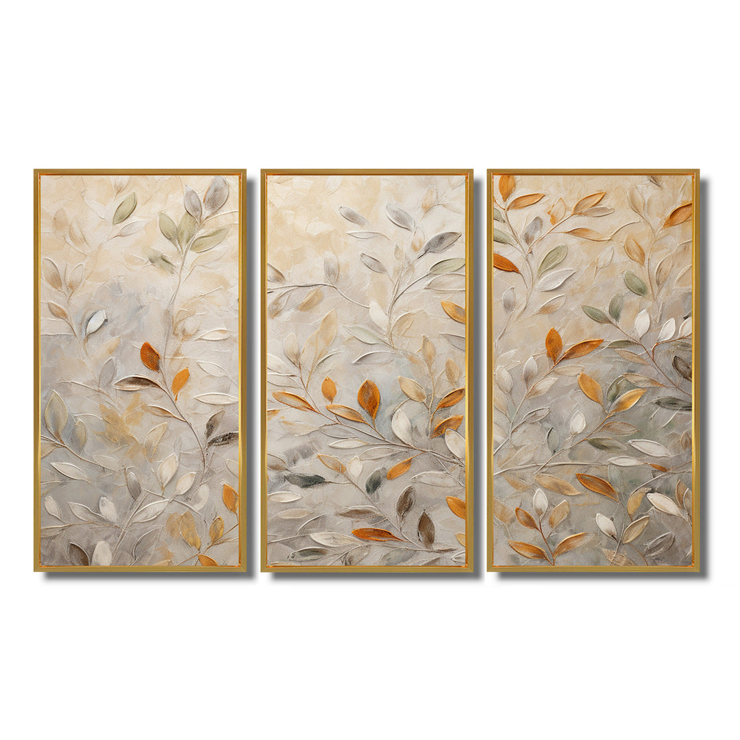 Beige Botanical Impressions I - Multi-Panels