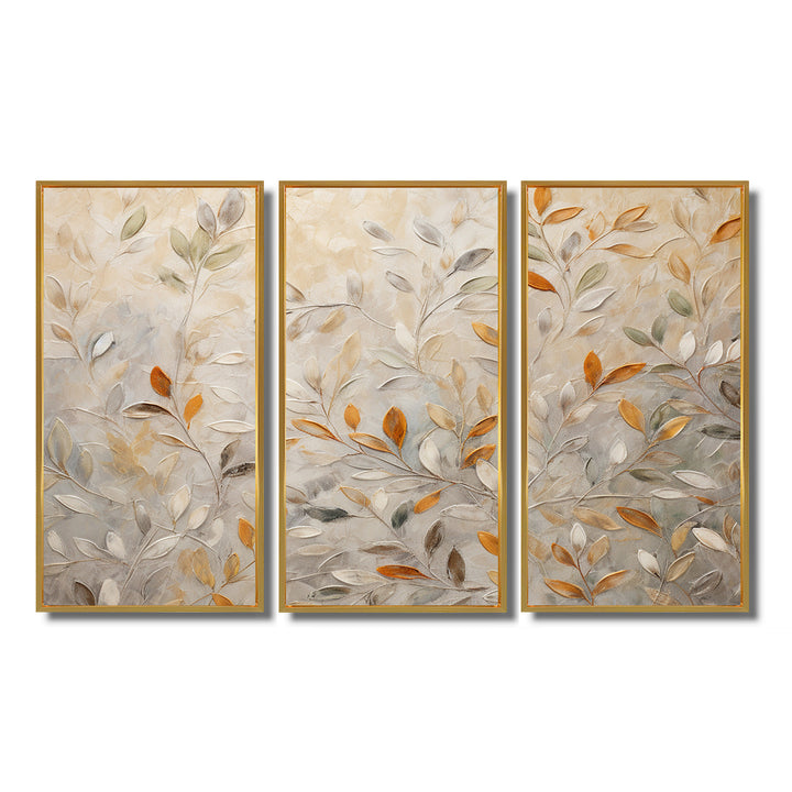 Beige Botanical Impressions I - Multi-Panels