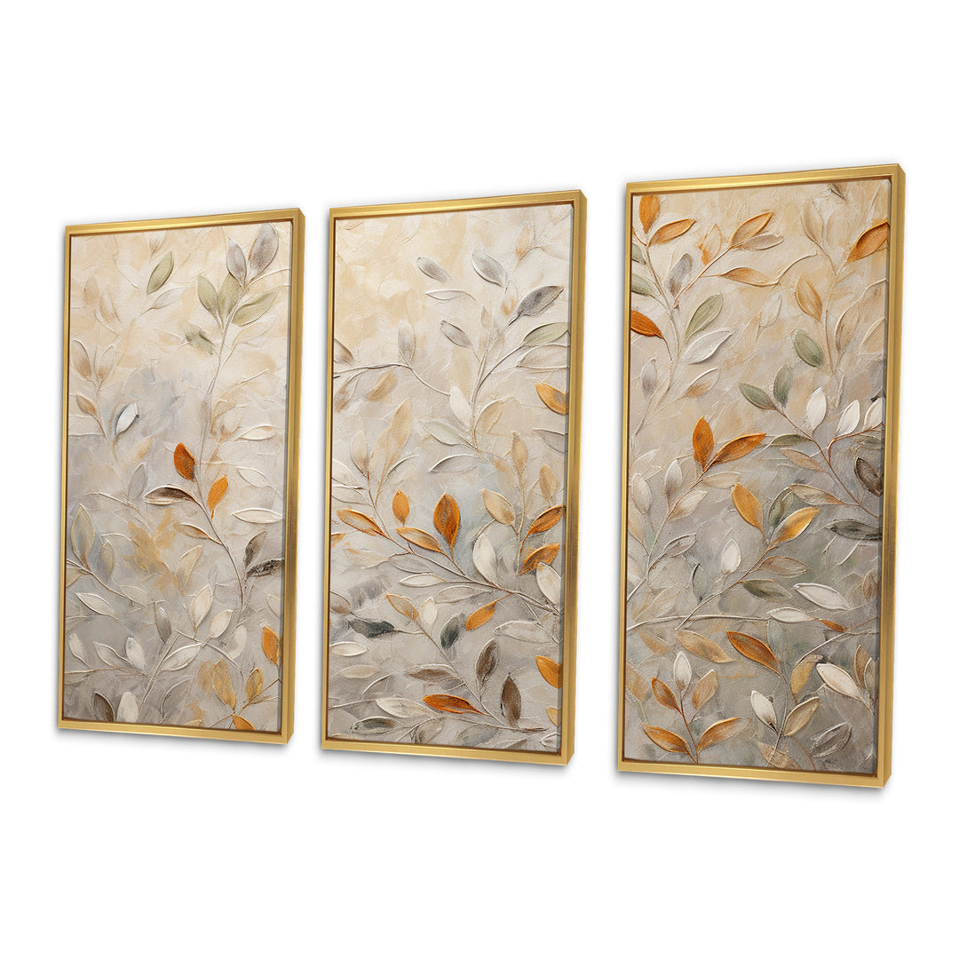 Beige Botanical Impressions I - Multi-Panels