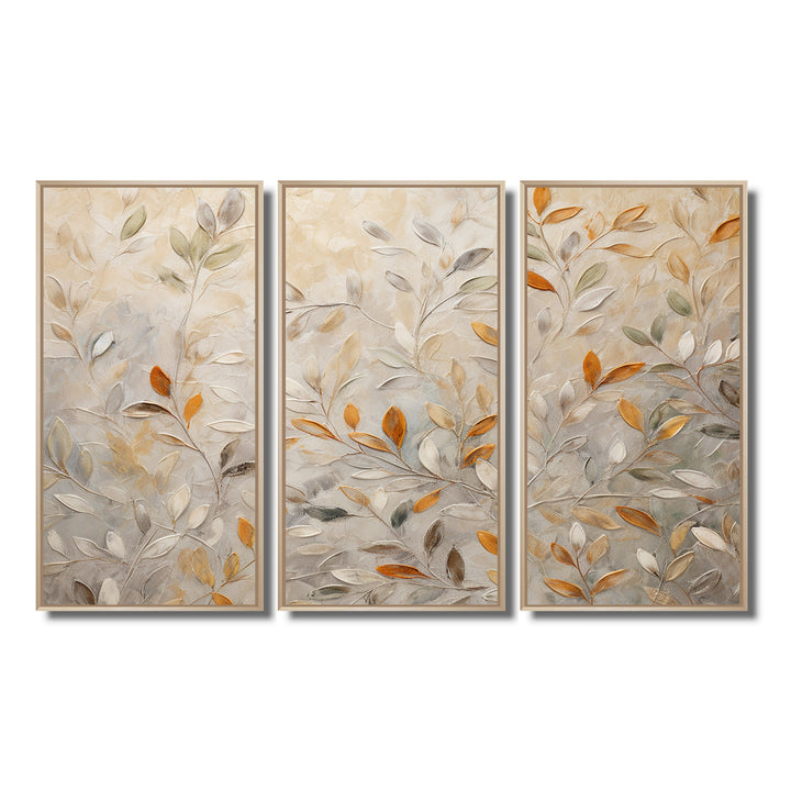 Beige Botanical Impressions I - Multi-Panels