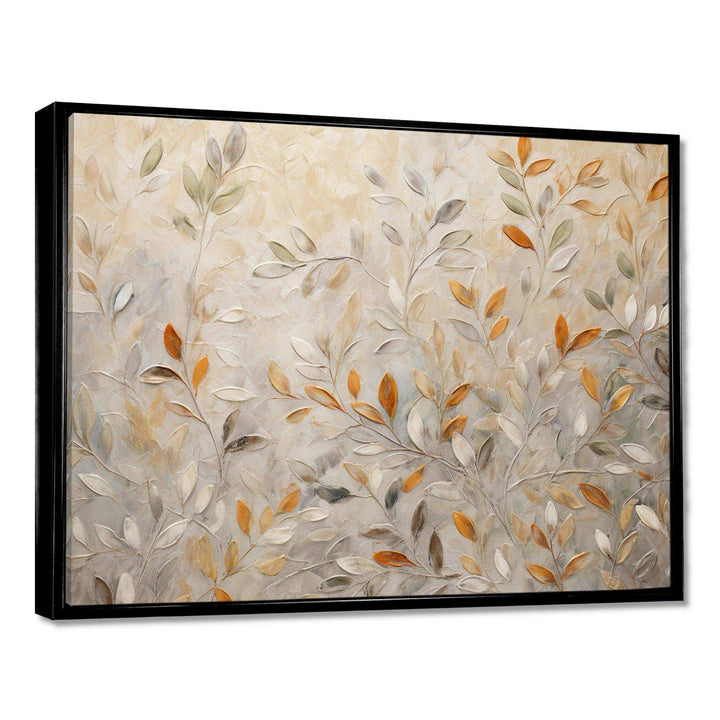 Beige Botanical Impressions I - Botanical Canvas Wall Art