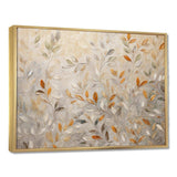 Beige Botanical Impressions I - Abstract Canvas Wall Art