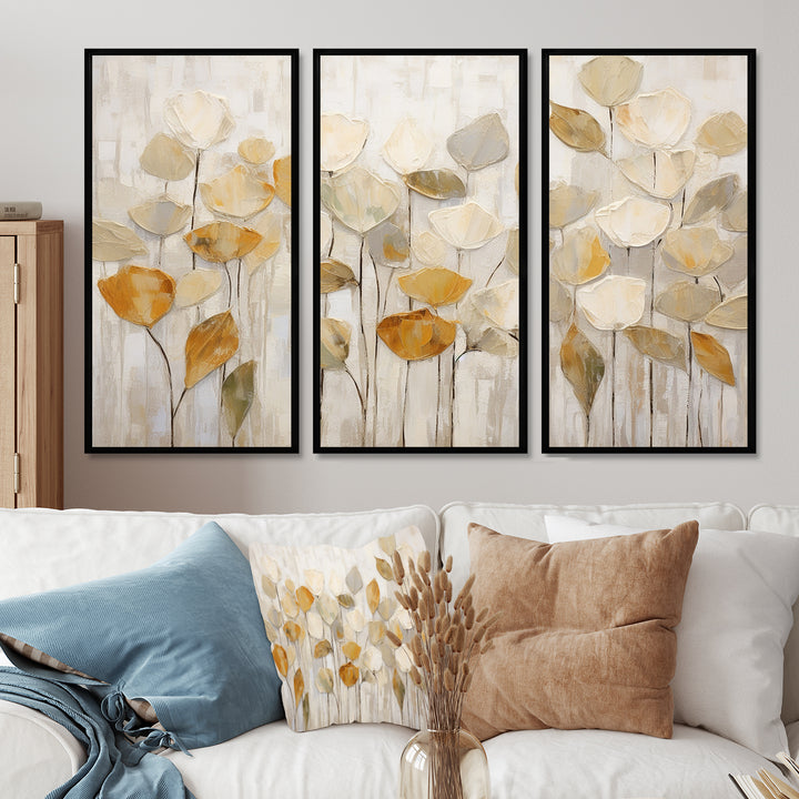 Beige Botanical Impressions II - Multi-Panels