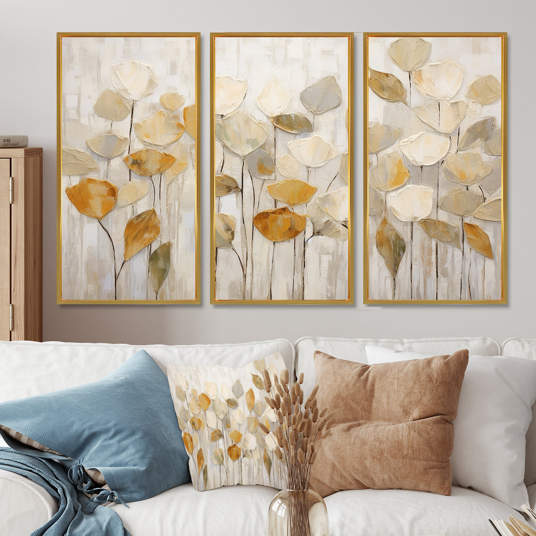 Beige Botanical Impressions II - Multi-Panels