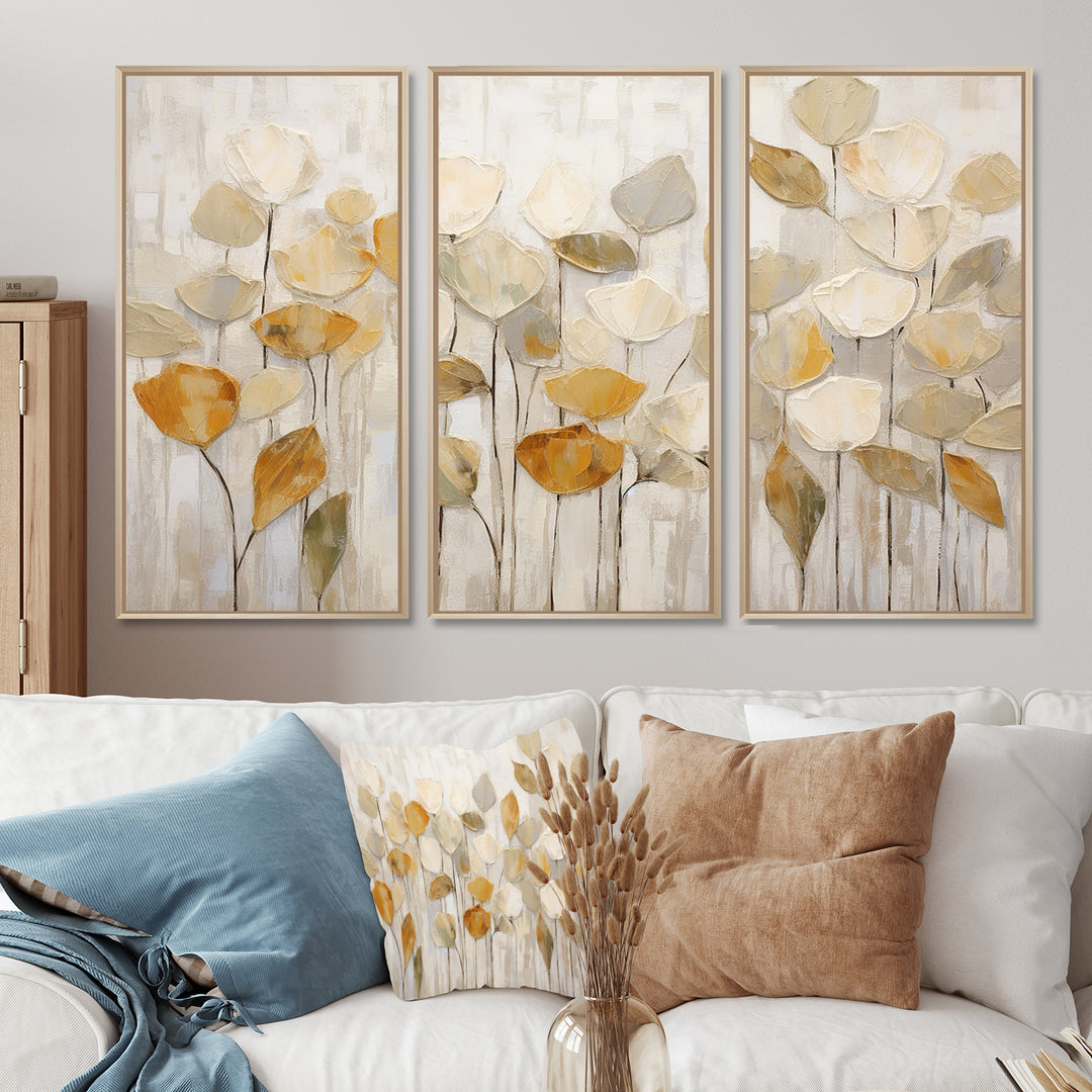 Beige Botanical Impressions II - Multi-Panels
