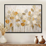 Beige Botanical Impressions II - Abstract Canvas Wall Art