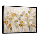 Beige Botanical Impressions II - Abstract Canvas Wall Art