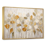 Beige Botanical Impressions II - Abstract Canvas Wall Art