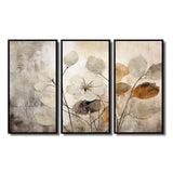 Beige Botanical Impressions III - Split Panel Canvas Art
