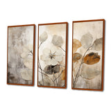 Beige Botanical Impressions III - Split Panel Canvas Art