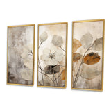 Beige Botanical Impressions III - Split Panel Canvas Art