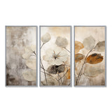 Beige Botanical Impressions III - Split Panel Canvas Art