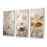 Beige Botanical Impressions III - Split Panel Canvas Art