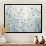 Blue Botanical Rhythms IV - Abstract Canvas Wall Art