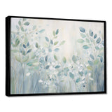 Blue Botanical Rhythms IV - Abstract Canvas Wall Art