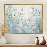 Blue Botanical Rhythms IV - Abstract Canvas Wall Art