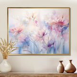 Purple Dreamy Florals II - Abstract Canvas Wall Art