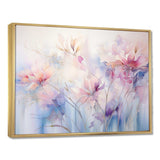 Purple Dreamy Florals II - Abstract Canvas Wall Art