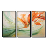 Green Flowing Petals - Multi-Panels