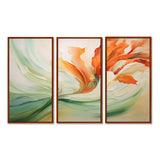 Green Flowing Petals - Multi-Panels