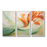 Green Flowing Petals - Multi-Panels