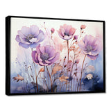 Purple Mystical Blooms II - Abstract Canvas Wall Art