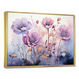 Purple Mystical Blooms II - Abstract Canvas Wall Art