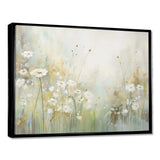 Green Beige Serene Meadows II - Abstract Canvas Wall Art