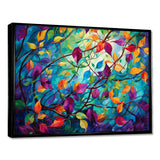 Multicolor Vibrant Vines I - Abstract Canvas Wall Art