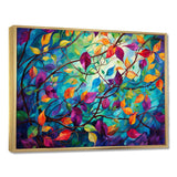 Multicolor Vibrant Vines I - Abstract Canvas Wall Art