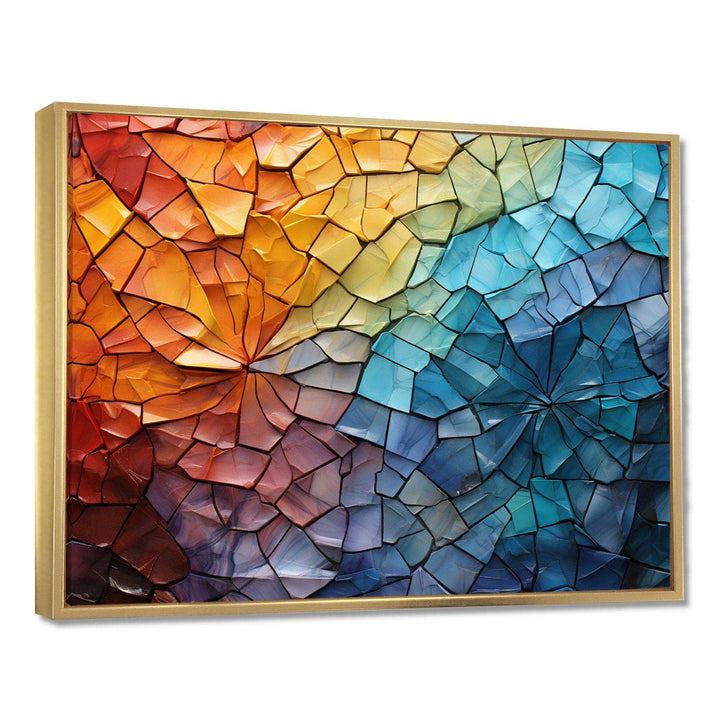Colorful Mosaic II - Abstract Canvas Wall Art