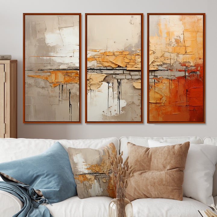 Orange Impressions I - Multi-Panels