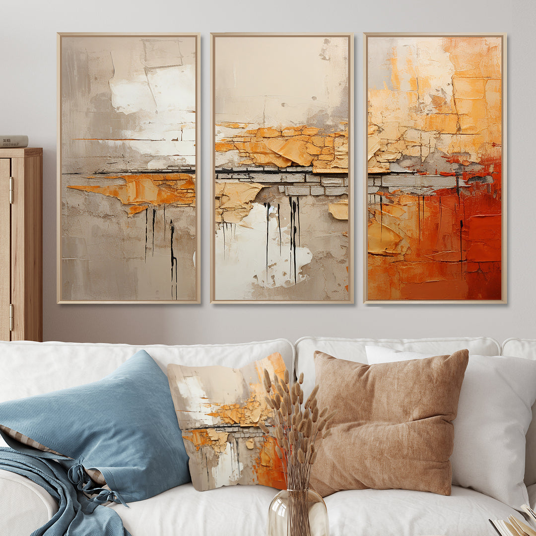 Orange Impressions I - Multi-Panels