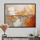 Orange Impressions I - Abstract Canvas Wall Art