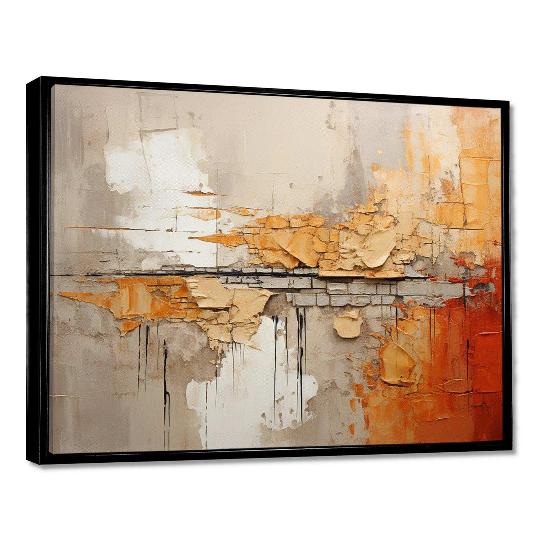 Orange Impressions I - Abstract Canvas Wall Art